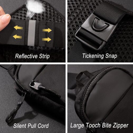 Mini Sling Bag Men Women Small Crossbody Bag Waterproof Phone Chest Bag Fanny Packs Personal Pocket Bag Hiking Backpack - Image 6