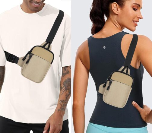 Mini Sling Bag Men Women Small Crossbody Bag Waterproof Phone Chest Bag Fanny Packs Personal Pocket Bag Hiking Backpack - Image 3