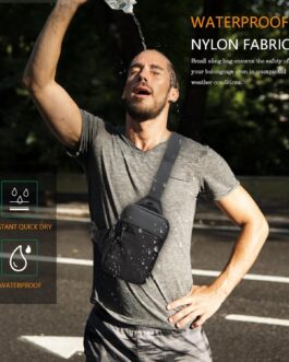 Mini Sling Bag for Men and Women, Small Crossbody Bag Trendy, Casual Waterproof Phone Chest Bag for Travel