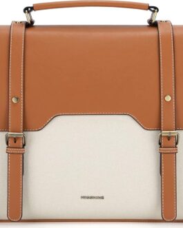 Missnine Laptop Bag 15.6 inch Canvas Messenger Bag for Women Professional Work Bag Shoulder Bag