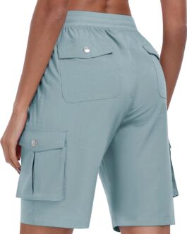 MoFiz Women’s Hiking Shorts Athletic Outdoor Cargo Shorts for Women Quick Dry Running Summer Shorts with Pockets