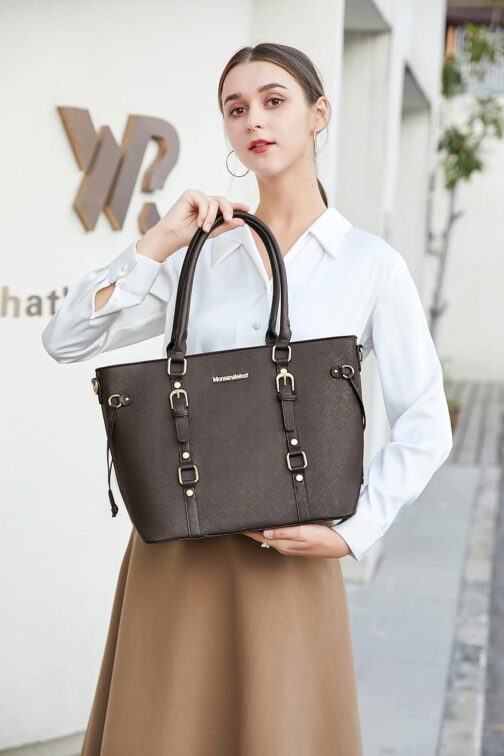 Montana West 3PCS Purses for Women Tote Purse and Wallet Set Shoulder Satchel Bags - Image 3