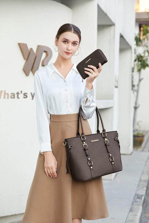 Montana West 3PCS Purses for Women Tote Purse and Wallet Set Shoulder Satchel Bags - Image 2