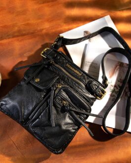 Montana West Crossbody Bag for Women Soft Washed Leather Multi Pocket Shoulder Purses