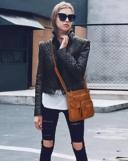 Montana West Crossbody Bag for Women Soft Washed Leather Multi Pocket Shoulder Purses