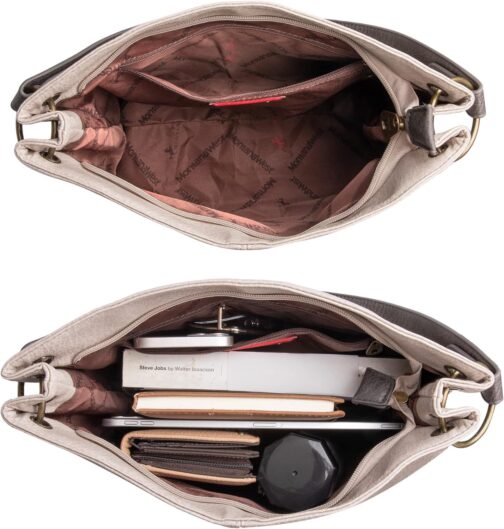 Montana West Hobo Bag Purses and Handbags for Women Top Handle Handbags with Pockets Zipper - Image 6