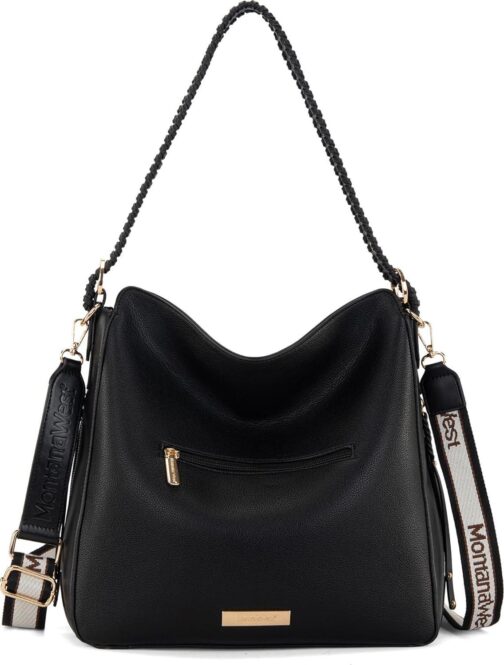 Montana West Hobo Handbag for Women Large Purses and Handbags with Studs and Crossbody Strap - Image 4