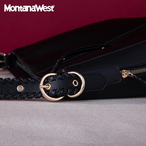 Montana West Hobo Handbag for Women Large Purses and Handbags with Studs and Crossbody Strap - Image 5