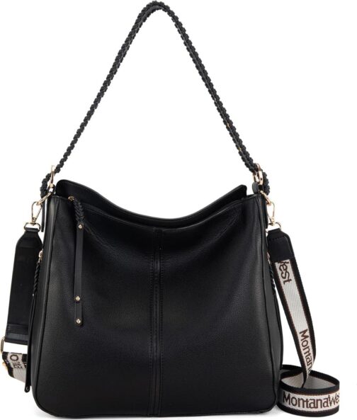 Montana West Hobo Handbag for Women Large Purses and Handbags with Studs and Crossbody Strap - Image 2