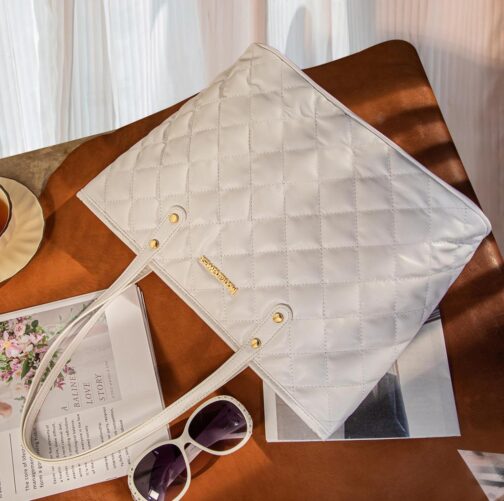 Montana West Quilted Handbag for Women Tote Purse Shoulder Bag Large Fashion Hobo Purse - Image 2