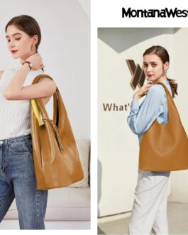 Montana West Slouchy Hobo Bags for Women Soft Designer Shoulder Purses Ladies Top Handle Handbag