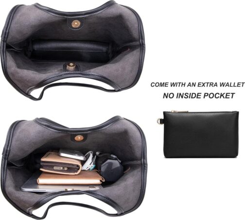 Montana West Slouchy Hobo Bags for Women Soft Designer Shoulder Purses Ladies Top Handle Handbag - Image 4