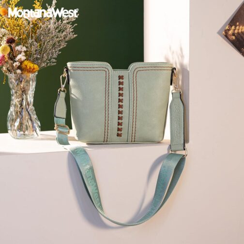 Montana West Small Crossbody bags for Women Cross Body Purses Shoulder Handbags with Wide Guitar Strap - Image 2