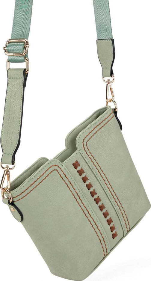 Montana West Small Crossbody bags for Women Cross Body Purses Shoulder Handbags with Wide Guitar Strap - Image 3
