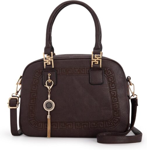 Montana West Small Top Handle Purse for Women Crossbody Satchel Handbag Barrel Bag