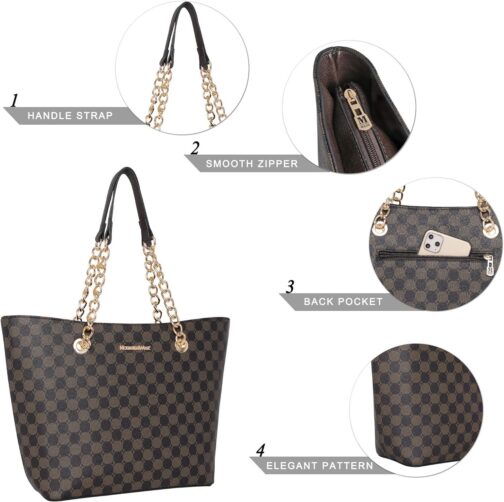 Montana West Tote Bag for Women Satchel Handbags, Ladies Top Handle Purse - Image 6