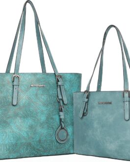 Montana West Tote Bag for Women Large Purse and Handbags Set Embossed Collection Purse 2Pcs Set