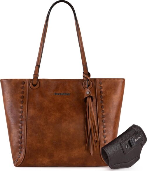 Montana West Tote Purses and Handbags for Women Large Hobo Shoulder Top Handle Bags with Zipper - Image 5