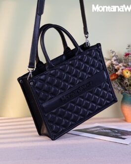 Montana West Work Tote Bags Quilted Handbags Shoulder Purses with Detachable Strap