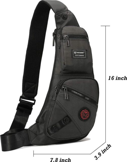 NICGID Sling Bag Chest Shoulder Backpack Crossbody Bags Casual Daypack for Men Women - Image 6