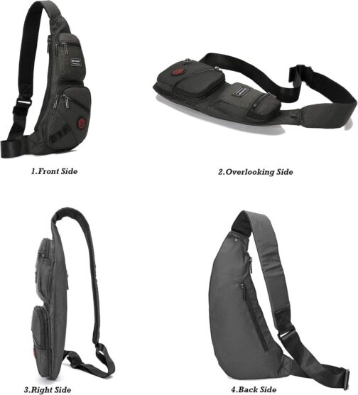 NICGID Sling Bag Chest Shoulder Backpack Crossbody Bags Casual Daypack for Men Women - Image 3