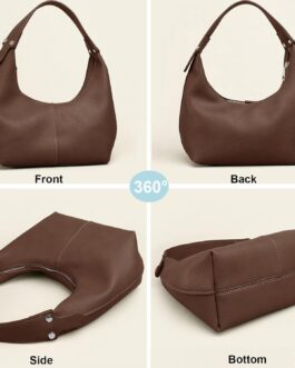 NIUEIMEE ZHOU Hobo Handbags for Women Retro Vegan Leather Clutch Purse Tote Shoulder Bags
