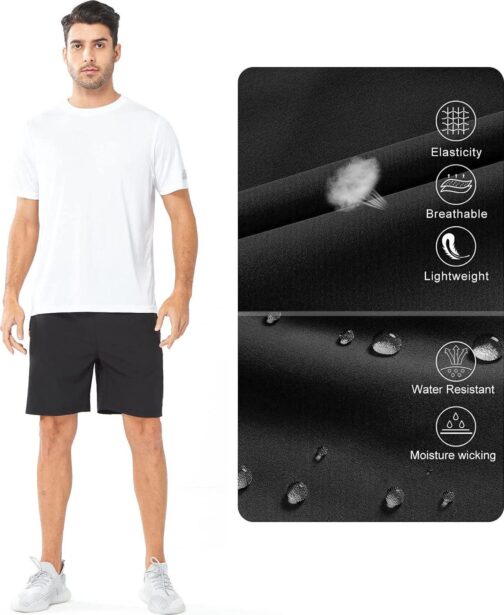 NORTHYARD Men's Athletic Running Shorts Quick Dry Workout Shorts Lightweight Sports Gym Basketball Shorts Hiking - Image 4