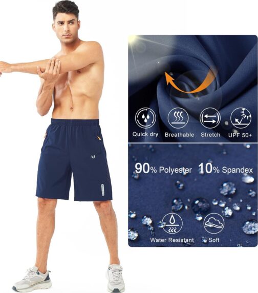 NORTHYARD Men's Athletic Running Shorts Quick Dry Workout Shorts 7 / 5 / 9  Lightweight Sports Gym Basketball Shorts Hiking - Image 4