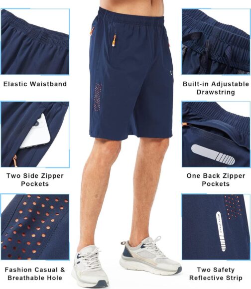 NORTHYARD Men's Athletic Running Shorts Quick Dry Workout Shorts 7 / 5 / 9  Lightweight Sports Gym Basketball Shorts Hiking - Image 5