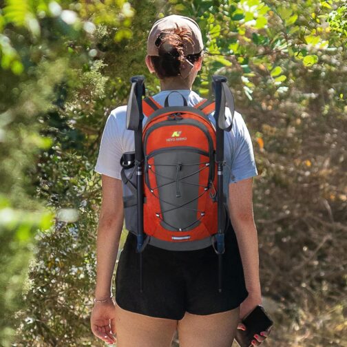 N NEVO RHINO Hiking Backpack 25L/35L/40L/45L Waterproof Outdoor Day Pack, Lightweight Camping Travel Backpack for Men Women - Image 6