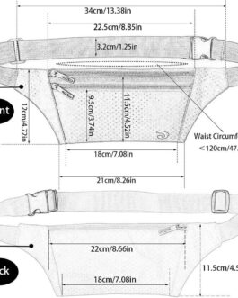 Naoki Outdoor Sports Running and Jogging and Travel Waterproof Utralthin Waist Pack/Bag Runner Belt, Black