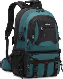 Nerlion 40L Hiking Backpack Travel Backpack for Men Women Camping Waterproof Outdoor Hiking Daypack Lightweight Backpack (Dark Green)