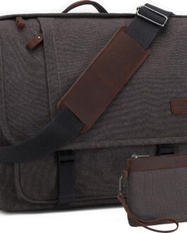 Nerlion 17-17.3 Inch Canvas Laptop Messenger Bag
