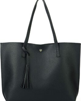 Nodykka Women Tote Bags Top Handle Satchel Handbags PU Faux Leather Tote Bag with Tassel Shoulder Purse