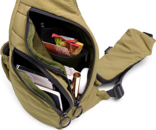 ODODOS Crossbody Sling Bag with Adjustable Straps Small Backpack Lightweight Daypack for Casual Hiking Outdoor Travel - Image 5