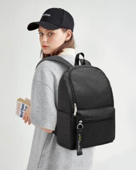 OMOUBOI Casual Daypacks Superbreak Backpack 14 inch Laptop Backpack for Women and Men Fits Tourism Business (Black)