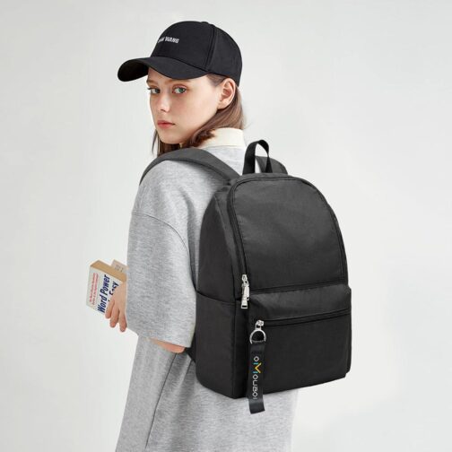 OMOUBOI Casual Daypacks Superbreak Backpack 14 inch Laptop Backpack for Women and Men Fits Tourism Business (Black) - Image 2