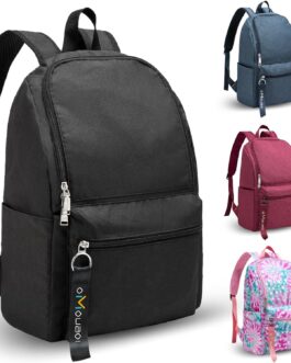 OMOUBOI Casual Daypacks Superbreak Backpack 14 inch Laptop Backpack for Women and Men Fits Tourism Business (Black)