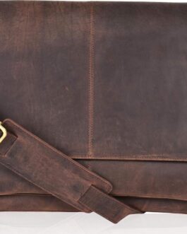 Oak Leathers Messenger Bag – Laptop Briefcase for College & Office, Adjustable