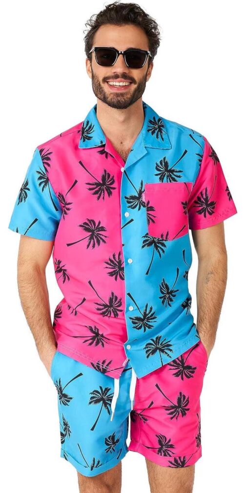 Opposuits Summer Combo Swimwear - Men's Two Piece Matching Set - Beach Swim Wear