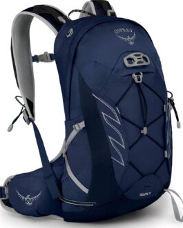 Osprey Talon 11L Men’s Hiking Backpack with Hipbelt, Ceramic Blue, S/M