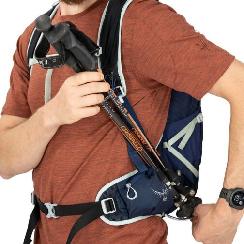 Osprey Talon 11L Men's Hiking Backpack with Hipbelt, Ceramic Blue, S/M - Image 4