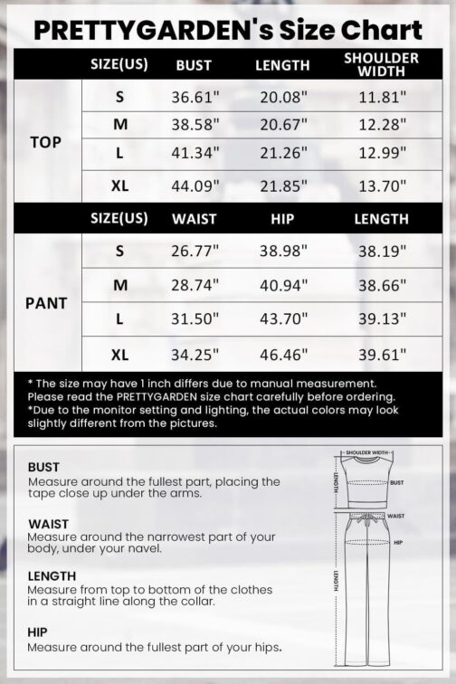 PRETTYGARDEN Womens V Neck Tank Top Jogger Sweatpants Set - Image 6