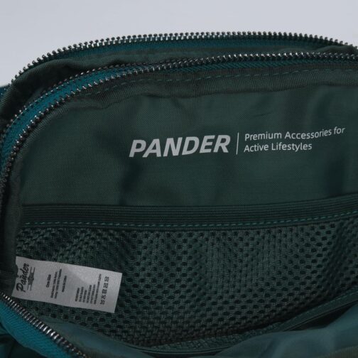 Pander Everywhere Belt Bag for Women, 5 Zipper Pockets RPET Polyester Crossbody Fanny Pack Purse (Teal Blue) - Image 8