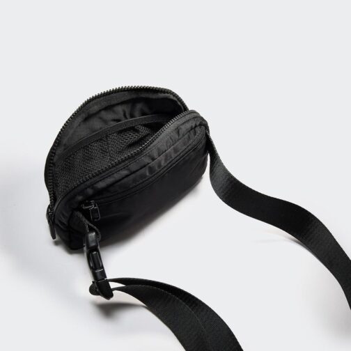 Pander Two Way Zipper Fanny Pack Nylon Everywhere Belt Bag for Women, Water Repellent Waist Packs, Crossbody Bags with Adjustable Strap (Black). - Image 5