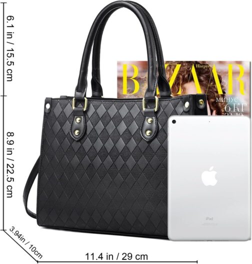 Purses and Handbags for Women Top Handle Satchel Tote Bag for Ladies Purse Shoulder Bags - Image 5