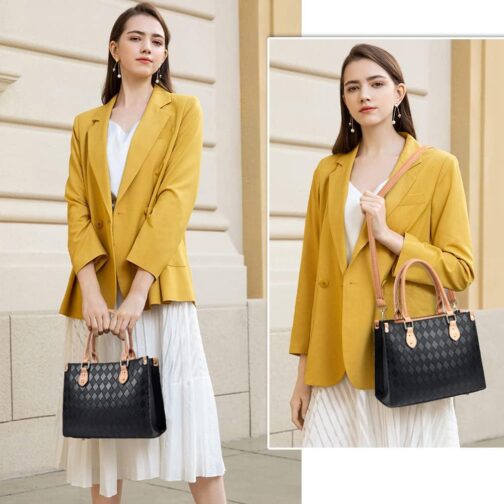 Purses and Handbags for Women Top Handle Satchel Tote Bag for Ladies Purse Shoulder Bags - Image 2