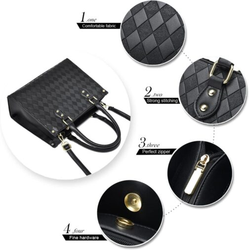 Purses and Handbags for Women Top Handle Satchel Tote Bag for Ladies Purse Shoulder Bags - Image 8