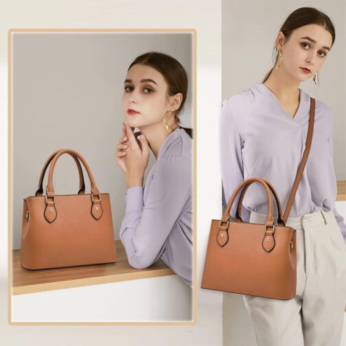 Purses and Handbags for Women Leather Crossbody Bags Women's Tote Shoulder Bag - Image 2