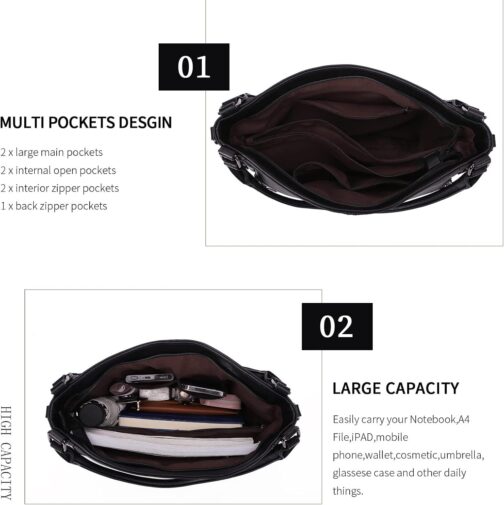 Purses for Women Shoulder Handbags Hobo Bags Tote Bag - Image 4